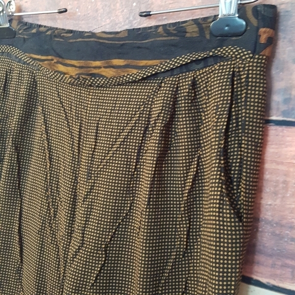 𝅺Boho pants elastic waist 100% rayon size 14 - Picture 3 of 6